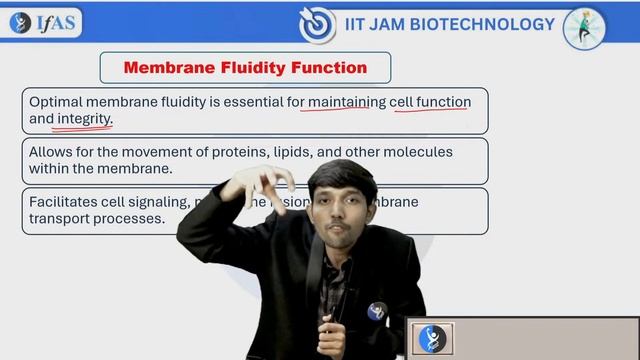 Cell Biology for IIT JAM / GAT B / CUET PG - Plasma Membrane - Function | L5 | IFAS смотреть онлайн