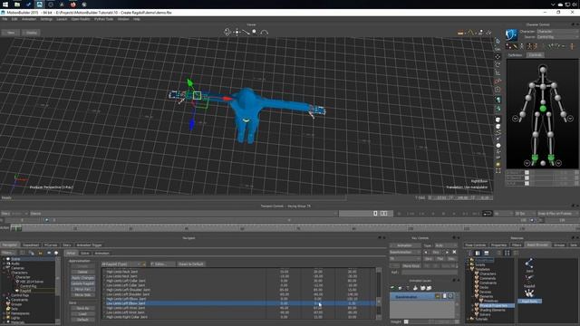 MotionBuilder Tutorial - Create a Ragdoll смотреть онлайн