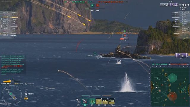World of Warships насколько косые итальянские линкоры2 смотреть онлайн