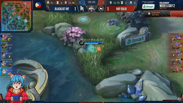 NXP SOLID VS BLACKLIST🔴 [Game 3] | MPL PH Season 6 Week5 Day1 - Mobile Legends смотреть онлайн