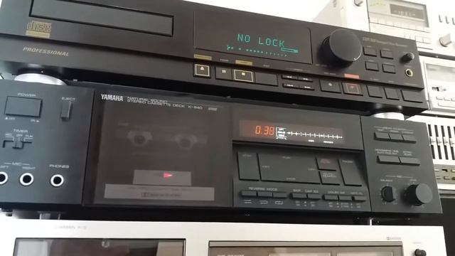 YAMAHA K-640 AUTO REVERSE CASSETTE DECK NATURAL SOUND смотреть онлайн