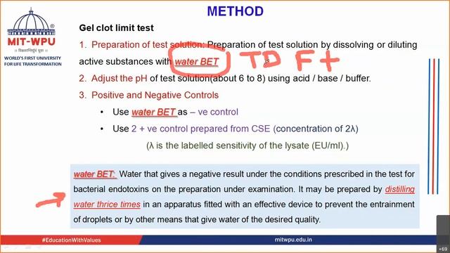 Bacterial Endotoxin Test (LAL test) as per IP and Leak test for Parenteral Products смотреть онлайн