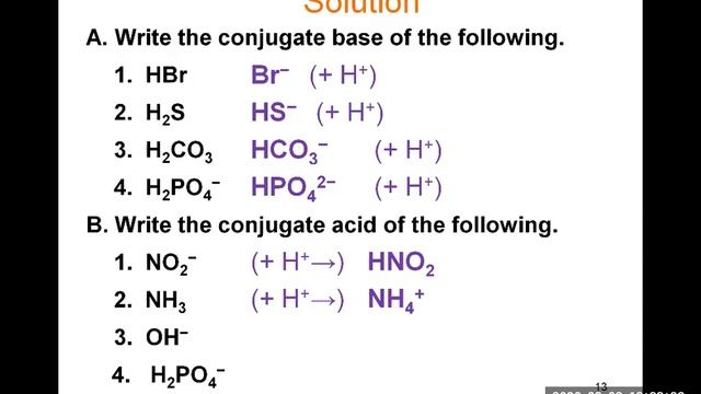 Chapter 9 Section 9.2 Bronsted-Lowry Acid Base Reaction смотреть онлайн