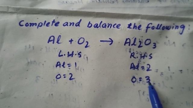 Balancing equation Al+O2 = Al2O3 | balancing chemical equations 8 смотреть онлайн