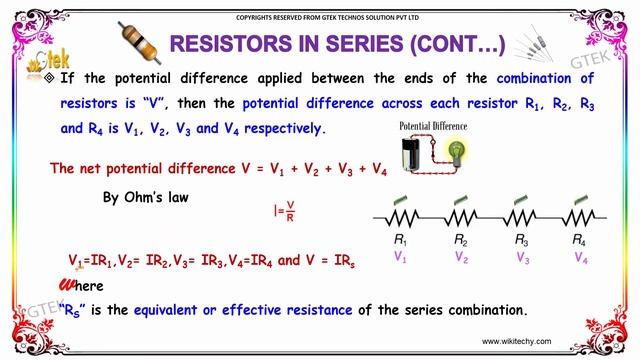 +2 Physics Current Electricity - Resistor in Series | CBSE | Samacheer | wikitechy.com смотреть онлайн