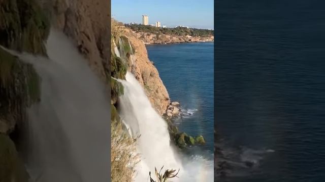 Анталия водопад в Средиземное море смотреть онлайн