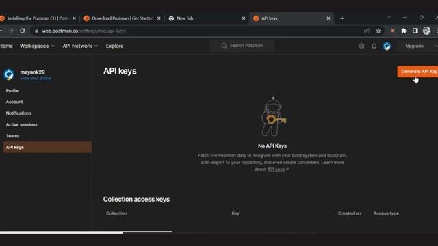 How to get API Key for Postman CLI | Postman Tutorial смотреть онлайн