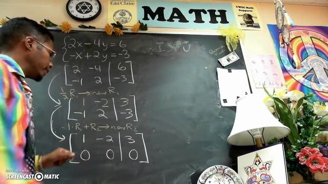 Infinitely many solutions from Gauss-Jordan elimination method смотреть онлайн