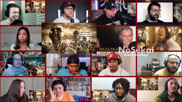 Attack on Titan Ending 3 「Yuugure no Tori」Season 2 - React Mashup (進撃の巨人ED3) смотреть онлайн