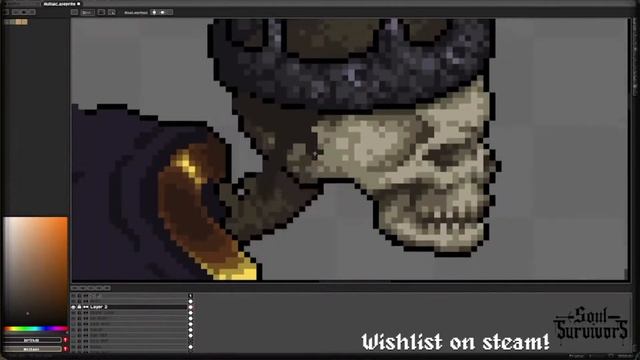 Keeper's Toll - Skeleboss Pixel Art Timelapse смотреть онлайн