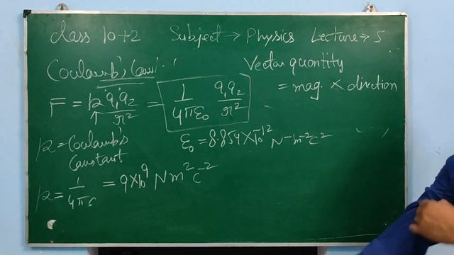 Electrostatics |L5|U1| Coulomb's law, its vector form and Newton's third law from Coulomb's law смотреть онлайн