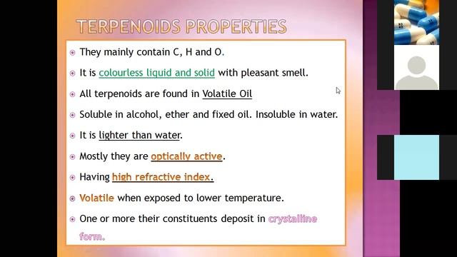 TERPENOIDS AND VOLATILE OIL part 1 смотреть онлайн