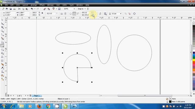 ellipse tool of Coreldraw and three point Ellipse tool смотреть онлайн