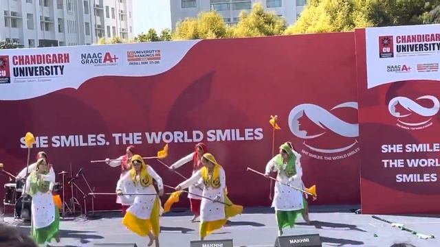 CHANDIGARH UNIVERSITY on woman’s day |Bhangra| LATEST VIDEO 2022 | CU смотреть онлайн