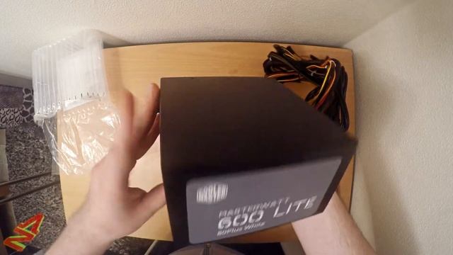 Coolermaster MasterWatt Lite 600W PSU unboxing / overview смотреть онлайн