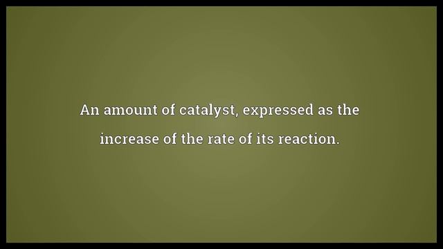 Catalytic activity Meaning смотреть онлайн
