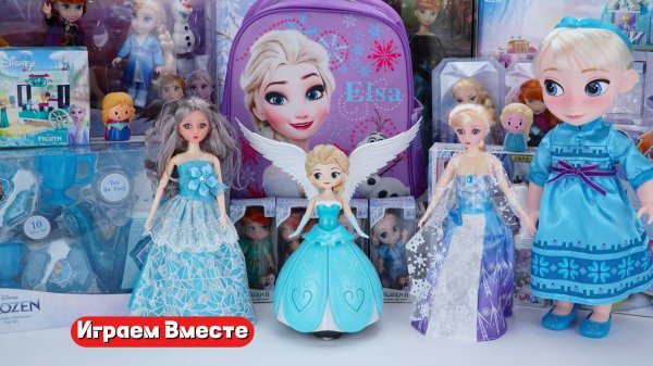 Куклы из мультика ДИСНЕЙ ! Холодное сердце ! Эльза, Анна, Олаф ! Мультфильм Русалочка !