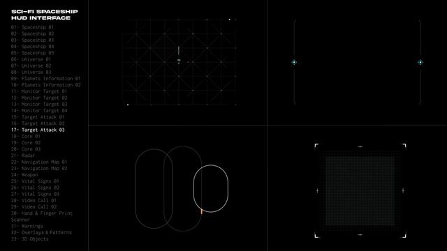 Sci-Fi HUD Elements Professional Creators Use | Pixflow's Spaceship HUD Interface Templates смотреть онлайн
