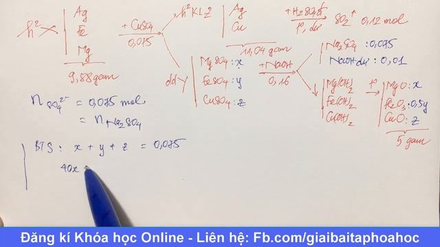 Cho 9,88 gam hỗn hợp X gồm các kim loại Ag, Fe và Mg vào 750 ml dung dịch CuSO4 0,1M смотреть онлайн