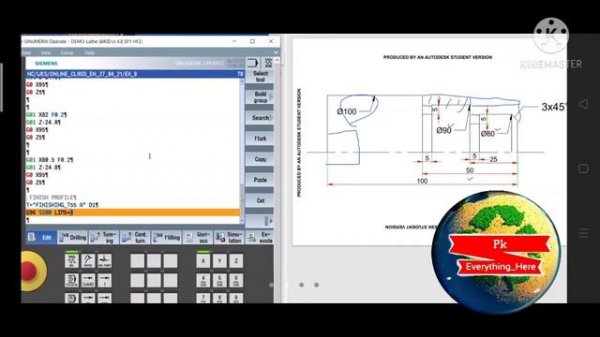 #CNC_TURNING #PROGRAM_GENERATE #SIMULATION#Example_Drawing #Programming_Format #Siemens_Sinumerik