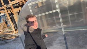 Раздвижная теплица. Обзор теплицы с раздвижной крышей.