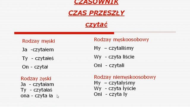 Czasownik czas przeszły смотреть онлайн