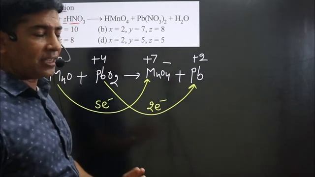 In the redox reaction, xMnO + yPbO2 + | Balacing Redox Master Series | Balancing equation trick смотреть онлайн