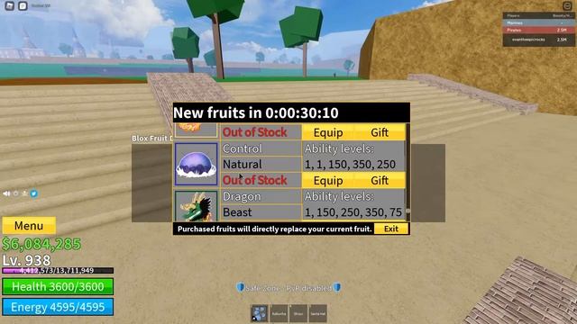 DRAGON ON STOCK BLOX FRUITS смотреть онлайн