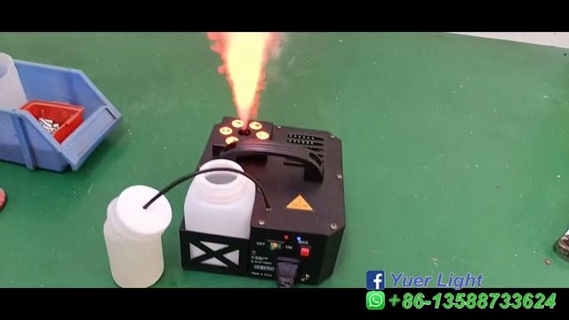 YUER™️ 600W LED Fog Machine Pyro Vertical Smoke Machine With Remote Control смотреть онлайн