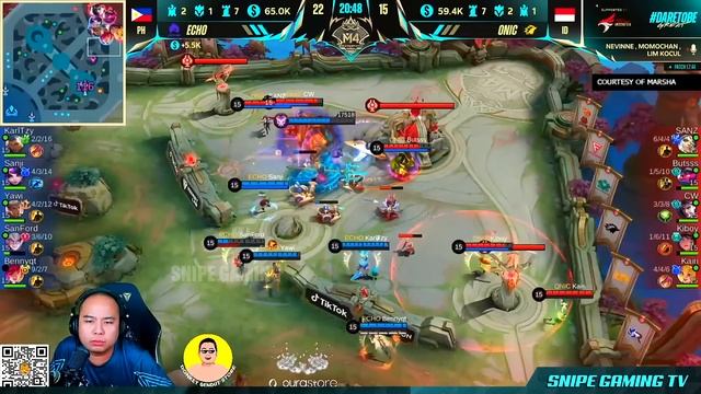 INDO PRO PLAYERS and STREAMERS REACTION on ECHO vs ONIC. . . 😮 смотреть онлайн