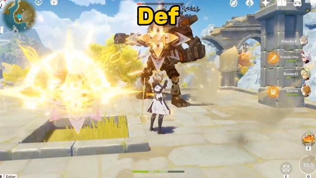 Albedo Geo Bonus VS Def Build смотреть онлайн