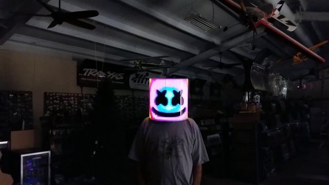 An LED helmet we made for Marshmello смотреть онлайн