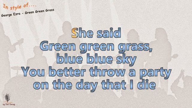 George Ezra - Green Green Grass - Instrumental and Karaoke смотреть онлайн