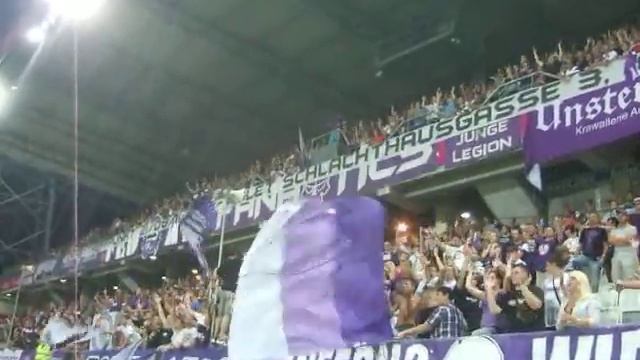 FK Austria Wien - Gaz Metan Medias (18.08.2011) / Support Osttribüne смотреть онлайн