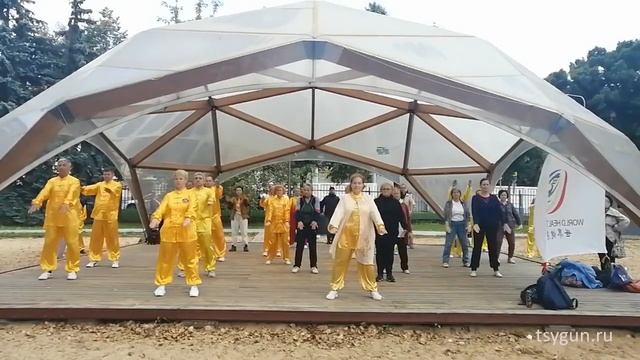 Всемирный день Оздоровительного Цигун 2020. Москва. Музеон. Ба Дуань Цзин смотреть онлайн