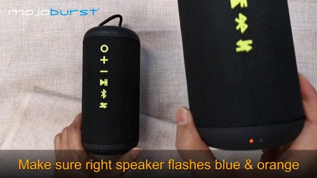 TWS connection for Mojoburst Roll 360 Advance Bluetooth Speaker IPX7 NT-1102 смотреть онлайн