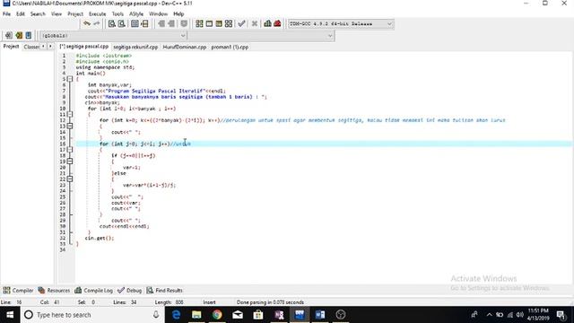 program segitiga pascal iteratif dan rekursif смотреть онлайн