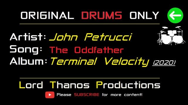 John Petrucci -The Oddfather | Isolated DRUMS Only | Backing Track смотреть онлайн
