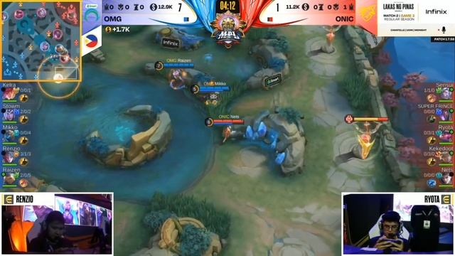 MPL PH S11 - OMEGA VS ONIC - GAME 3 | MARCH 18, 2023 смотреть онлайн