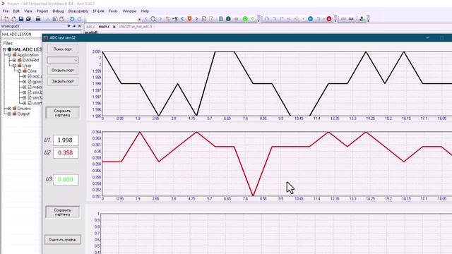 Урок по STM32 N25 HAL АЦП