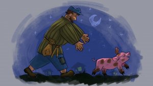 Михаил Зощенко. Рассказы для детей. Умные животные. Глупый вор и умный поросенок.