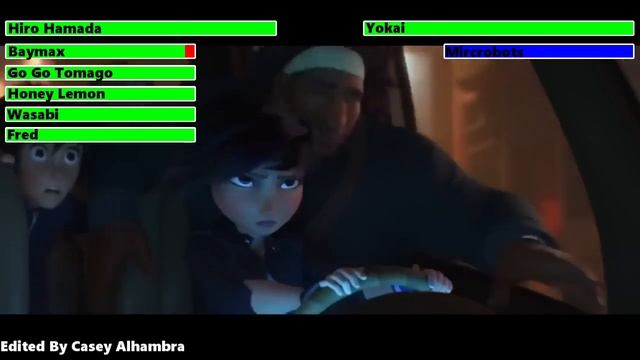Big Hero 6 (2014) Car Chase With Healthbars (Edited By @CaseyAlhambra)