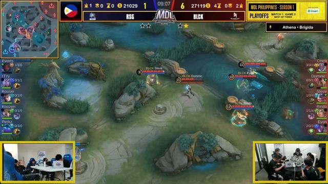 MDL PH S1 Playoffs Day 1 BLCK vs RSG Game 2 смотреть онлайн