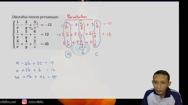 MATEMATIKA KELAS 10 - SOAL SPLTV PECAHAN || Sistem Persamaan Linear 3 Variabel (5) смотреть онлайн