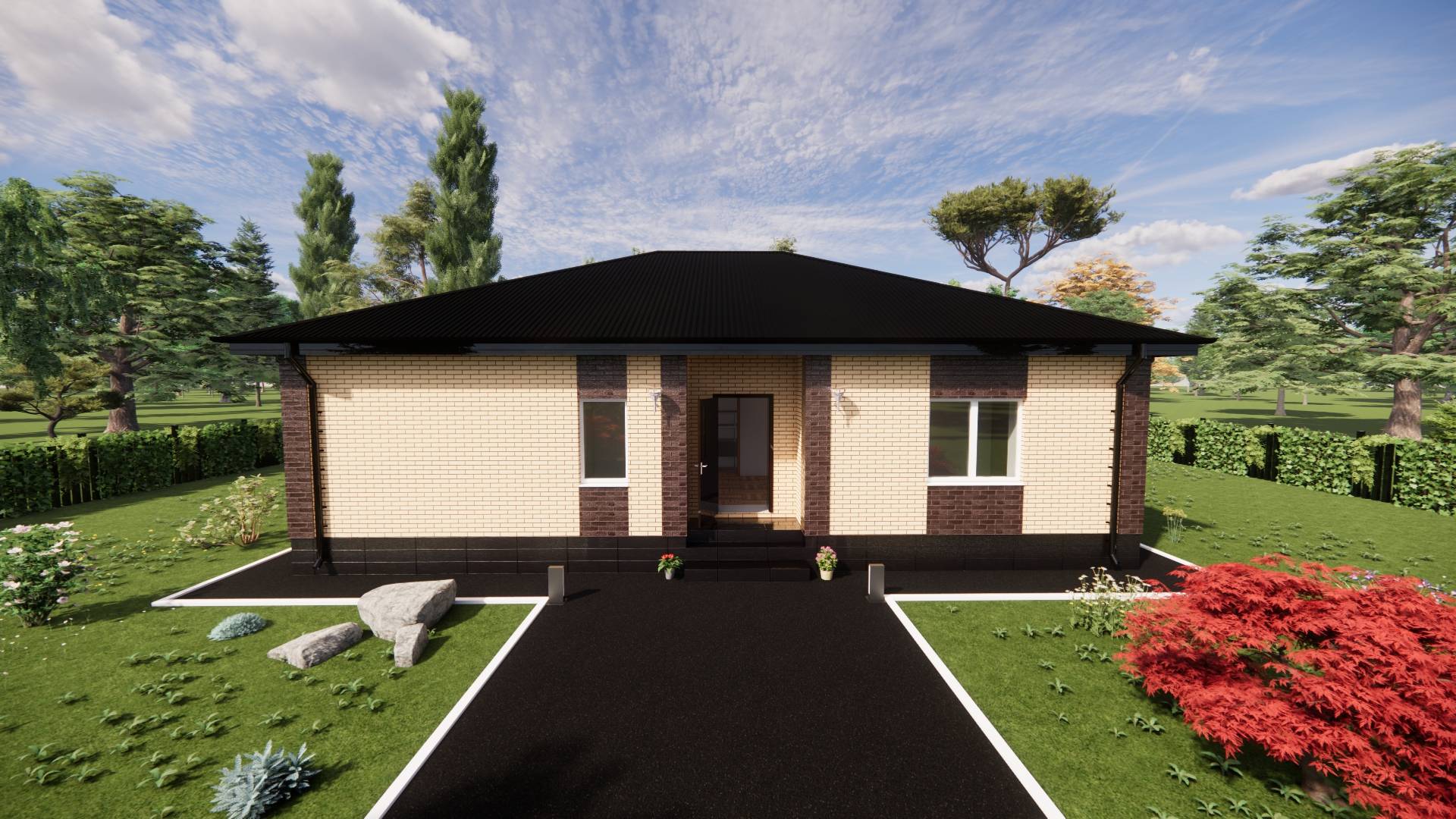 Проект дома S=107 м.кв. смотреть онлайн