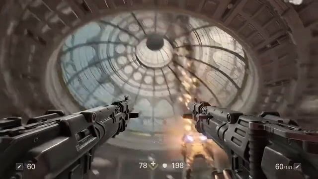 Wolfenstein Courthouse Battle (PS4, I Am Death Incarnate, 48 FPS)