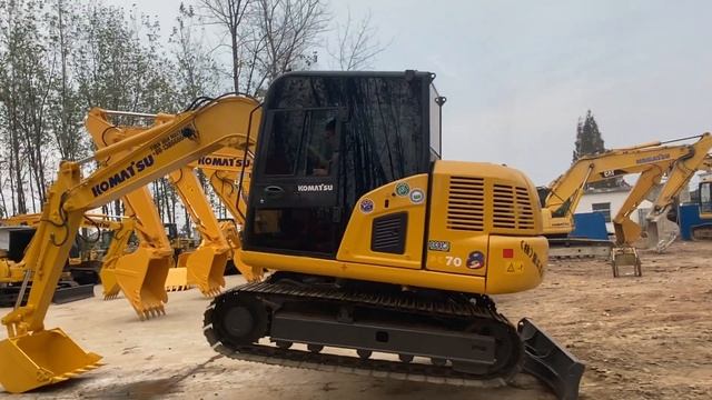 Komatsu pc70-8 excavator ,working videos from YUANJIAN machinery смотреть онлайн
