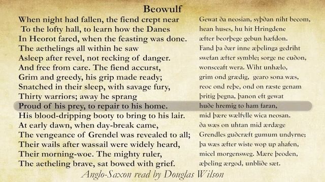 Grammar of Poetry | Sneak Peek - Lesson 22, Alliteration Imitation (Beowulf read in Anglo Saxon) смотреть онлайн