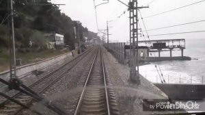 Сочи-Адлер глазами Машиниста поезда. Архив 2017 года