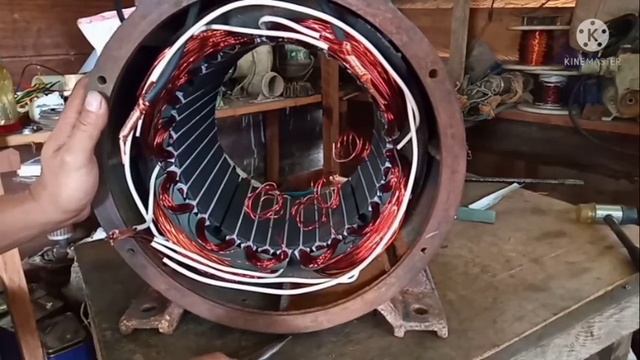 Cara Sambung Gulungan Dinamo Generator 20 KW 1 PHASE...! смотреть онлайн